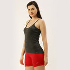 Women adjustable straps 1X1 Rib camisole