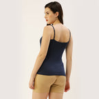 Women adjustable straps 1X1 Rib camisole