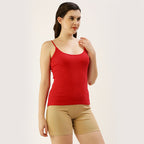 Women adjustable straps 1X1 Rib camisole