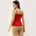 Women adjustable straps 1X1 Rib camisole