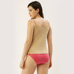 Women adjustable straps 1X1 Rib camisole