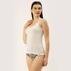 Women adjustable straps 1X1 Rib camisole