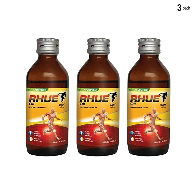 RHUE Oil Strong Pain Relief - 3 x 100ml