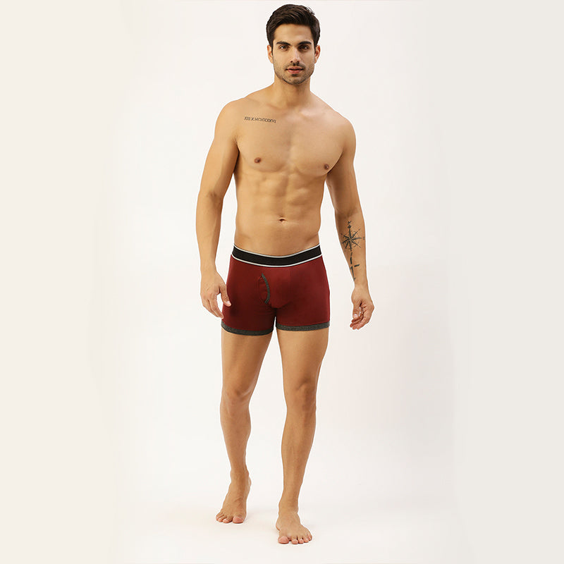 Men's Outer Elastic 1X1 Rib Mini trunk