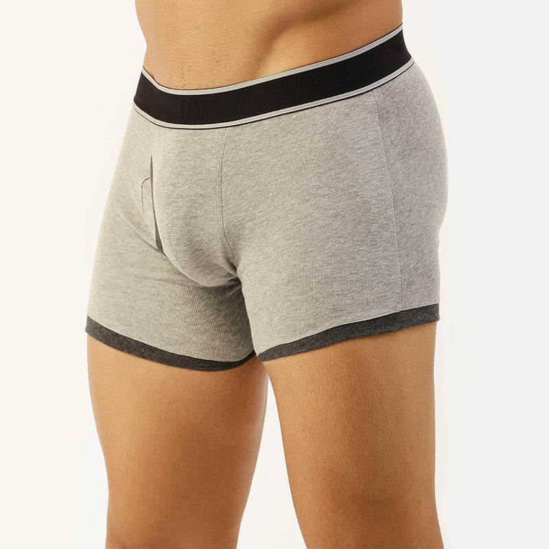 Men's Outer Elastic 1X1 Rib Mini trunk