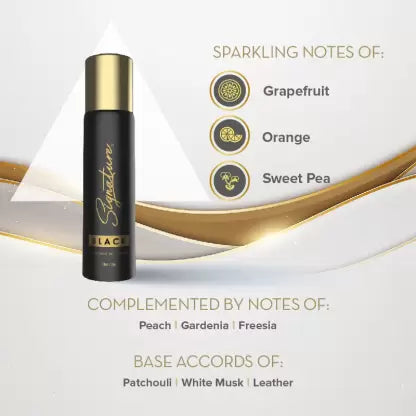 SIGNATURE Black : White Deodorant Spray - 70 ml (For Men & Women)