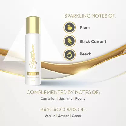 SIGNATURE Black : White Deodorant Spray - 70 ml (For Men & Women)