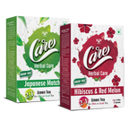 Japanese Matcha and Hibiscus Red Melon Tea Combo ( 2.5Gx10 N Hibiscus,14Gx10N Japanese Matcha)
